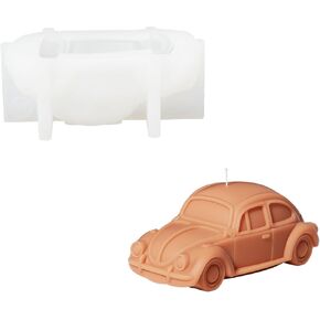 BOOWAN NICOLE Vintage Classic Coupe Car Candle Silicone Molds for Candle Making, Silicone Moulds for Resin Home Decoration Gift DIY