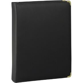 Samsill Classic Collection Executive Presentation 3 Ring Binder/Portfolio Binder، 1 بوصة، حلقة دائرية نحاسية (تحمل 200 ورقة)، عنابي