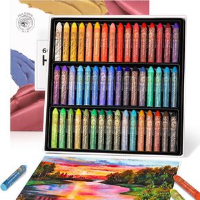 Paul Rubens Oil Pastel, 72 Vibrant Colors Soft Oil Pastel Set, Creamy texture Easy to Blend Oil Pastels professional, Bullet Heads Oil Pastels for Artists, Painting, Drawing, Beginners