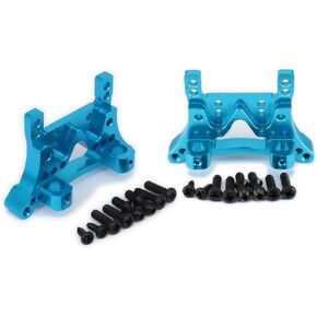 for 1/18 Wltoys A959 Front/Rear Shock Tower Absorber Board A969 A979 K929 Metal RC Model Car Upgrades Parts(Blue)