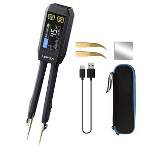 【Upgraded Version LCR-ST1 】 WESTOBIG LCR Meter Tester, Mini Smart Tweezer, SMD Tester, ESR Meter, 100Hz, 1kHz, and 10kHz Resistance Capacitance Inductance Continuity Diodes Tester Measurement Tools