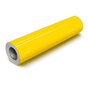 VViViD Yellow Gloss 12" x 7ft DECO65 Permanent Adhesive Craft Vinyl for Cricut, Silhouette & Cameo