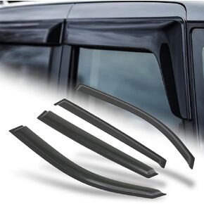 M-AUTO Window Visor Shade Compatible with 01-10 Chrysler Pt Cruiser, Tape-On Rain Guards Shields, 4 PCs