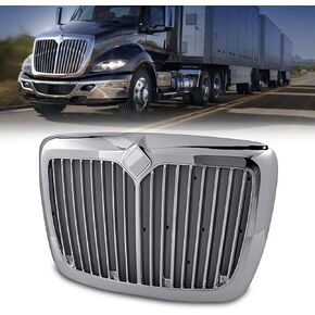 TORQUE Replacement Chrome Grill Grille for 2008-2018 International Prostar Semi Trucks with Bug Screen (TR042)