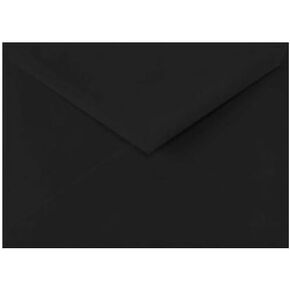 LUXPaper Lee Bar A7 Baronial Invitation Envelopes | Pointed Flap | 5 1/4" x 7 1/4" | Midnight Black | 80lb. Text | 50 Qty