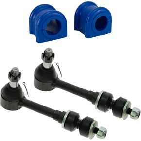 TRQ Front Suspension Kit Sway Bar Bushing Set Sway Bar Stabilizer Link Compatible with 2000-2001 Dodge Ram 1500 2000-2002 Ram 2500 Ram 3500