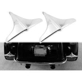 Rear Fender Accent Leading Front Edge Trim Compatible with Harley Tri Glide Ultra Classics FLHTCUTG Street Glide Trikes FLHXXX 2009-2022 Chrome