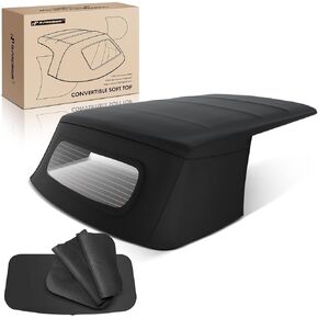 A-Premium Black Convertible Soft Top Compatible with Mini Cooper 2003-2008, Replace# 54347123433, 54347003106