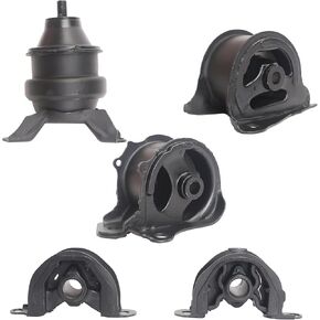 5 PCS Engine Motor and Transmission Bracket Kits Compatible with Honda CR-V L4 2.0L 1997 1998 1999 2000 2001, Auto Motor Engine & Trans Mount Sets Replace OE# A6502 A6506 A6520 A6526 A6585