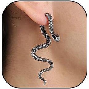 Punk Snake Stud Earrings for Women Men Gothic Animal Snake Disassembly Dangle Earrings Vintage Gold Silver Snake Earrings Jewelry Gifts
