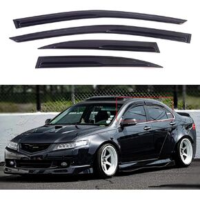 Window Visors for Acura TL UA8 UA9 2009-2014, Window Deflector Rain Guards Sun Visors Vent Deflectors,Tape-On Style