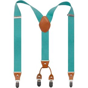 Adjustable Elastic X Back Style Suspenders for Men's and Women's With Strong Metal Clips