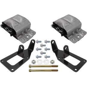 ICT Billet Swap Engine Conversion Mount Kit Compatible with 2WD 1988-1998 Chevy OBS Truck - LS1 LM7 LR4 LQ4 LS6 L59 LQ9 LM4 L33 LS2 LH6 L92 L76 LY2 LY5 LY6 LC9 LFA LH8 LMG LS3 L98 5510-KIT001EM