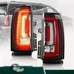 زوج مجموعة مصابيح الذيل متوافق مع 2015 2016 2017 2018 2019 2020 GMC Yukon & Yukon XL LED جانب مصباح الفرامل الخلفي، يستبدل # GM2801268 23380460 84408860 in Kuwait