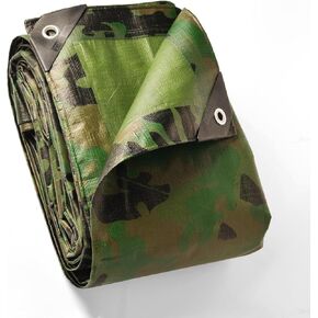 GUARD SHIELD Heavy Duty Camo Tarp Camouflage Tarps Waterproof 9x12 Feet Poly Cover 10mil