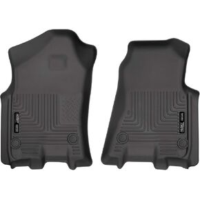 Husky Liners Weatherbeater Floor Mats | Fits 2019 - 2024 Ram 1500 (Crew Cab, Quad Cab) | Front Row, 2-pc Black - 13741
