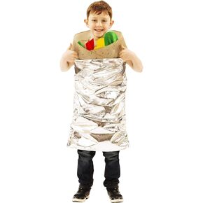 Burrito Costume For Kids | Fun & Festive Halloween & Cosplay Outfit | Easy Pull Over Design | Sized To Fit Most Children