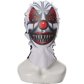 Forum Novelties Men's Scary Clown Hooded Mesh Mask