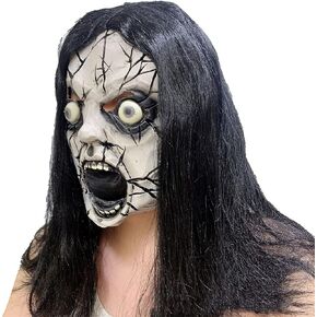 Halloween Scary Mask Creepy Clown Head Mask Horror Zombie Face Mask Gory Devil Death Ghost Latex Mask Party Costume Headwear