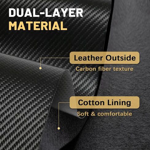 16mm Manual Car Shift Boot,Carbon Fibre Leather Gear Shift Cover for Dust Prevention & Protection,Universal Car Interior Accessories(Black) in Saudi Arabia