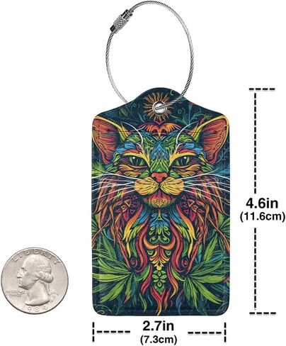Deer Camo Camouflage American Flag Hunting-1 2 Pack Luggage Tag for Suitcase, Luggage Tags for Suitcases,Leather Stainless Steel Loop Label Tag for Men Women Girlstravel Bag Suitcase in Saudi Arabia