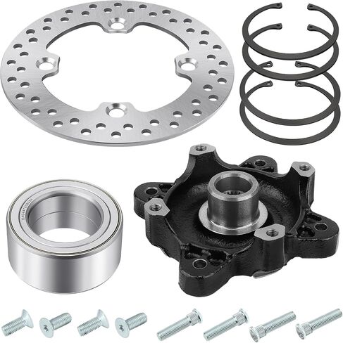 Front Wheel Hub Bearing Stud Brake Rotor Kit for Polaris RZR 900 800-4 570 Ranger 800 Diesel-900 700 ACE 570 900 5137659-067 3515090 5254999 7517871 in Saudi Arabia