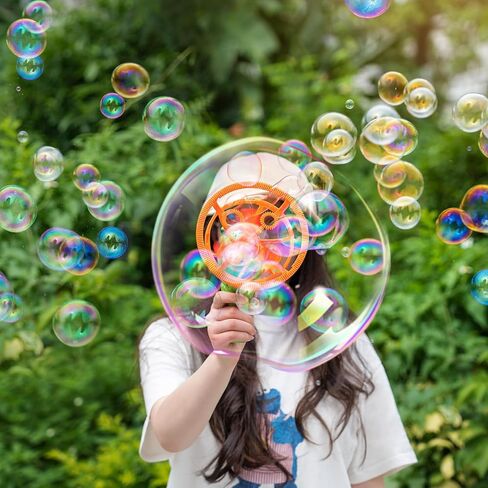 آلة فقاعات الديناصورات الكبيرة مع دوائر صانع الفقاعات ذات الطبقة المزدوجة، اصنع فقاعات ضخمة سحرية مع تأثيرات داخلية صغيرة للفقاعات، للأعمار فوق 3 سنوات in Kuwait