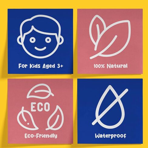 Modeling Clay for Kids - 12 Super Soft & 100% Natural Kids Modeling Clay Doughs Made from Wheat Flour - 100g Per Can of Reusable & Vibrant Kids Clay Modeling Kit for Ages 3+ by Marie’s Kids in Saudi Arabia