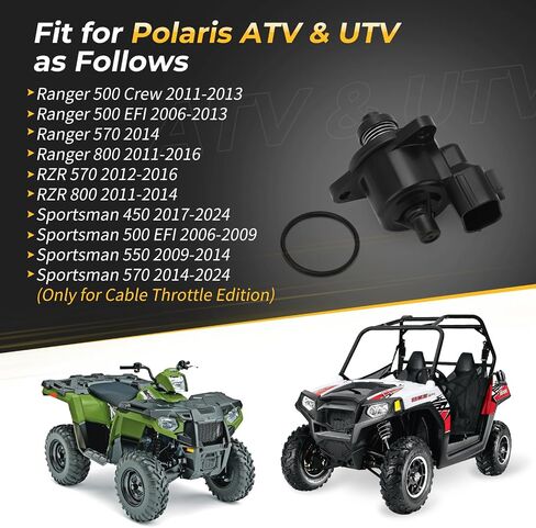 M MATI Idle Air Control Sensor Valve Stepping Motor for Polaris Sportsman 450 500 EFI 550 RZR 570 800 Ranger 500 Crew Ranger 500 EFI Ranger 800 ACE 570 2015-2016 3131629 in Saudi Arabia