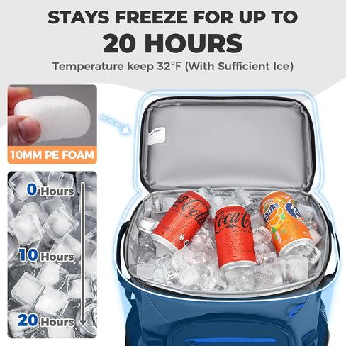 Heytrip Backpack Cooler Insulated Waterproof Leakproof Lunch Bag 36/54 Cans in Saudi Arabia