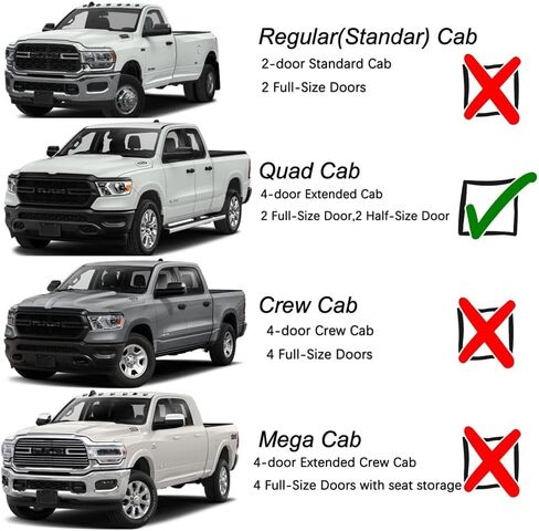 94623Y Chrome Side Window Visor Wind Vent Deflector fit for 02-08 Dodge Ram 1500,03-09 Ram 2500&3500 Quad Cab with 2 Half Size Rear Doors,4pc Outside Mount Style Shade Sun Rain Guards Set in Saudi Arabia