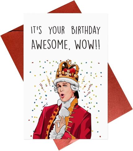 Hamilton Birthday Card,Musical Birthday Card,King George III Birthday Cards in Kuwait