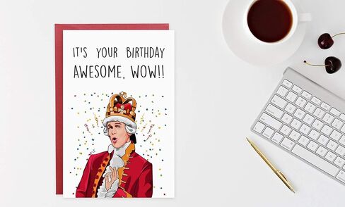 Hamilton Birthday Card,Musical Birthday Card,King George III Birthday Cards in Kuwait