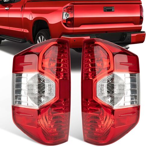Tail Light Assembly Fit For Toyota Tundra 2014 2015 2016 2017 2018 2019 2020 2021 Rear Left Driver Back Up Side Lens Housing Taillight Cover Replaces 81550-0C101 TO2800193(Lamp Included) in Kuwait