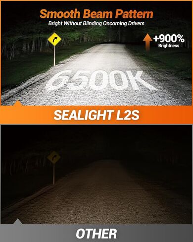 لمبة SEALIGHT H11، 34000LM 6500K أضواء نهارية بيضاء باردة مع مروحة تبريد، مقاس 1:1 مصابيح ضباب H8 H9 H16، 3 دقائق Plug-N-Play، حزمة من 2 in Saudi Arabia