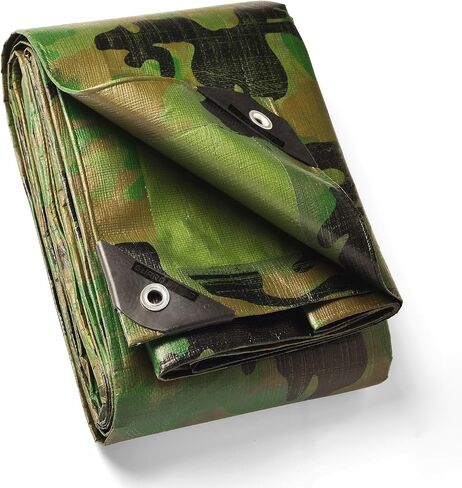 GUARD SHIELD Heavy Duty Camo Tarp Camouflage Tarps Waterproof 9x12 Feet Poly Cover 10mil in Kuwait