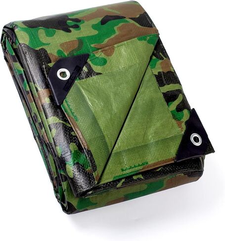 GUARD SHIELD Heavy Duty Camo Tarp Camouflage Tarps Waterproof 9x12 Feet Poly Cover 10mil in Kuwait
