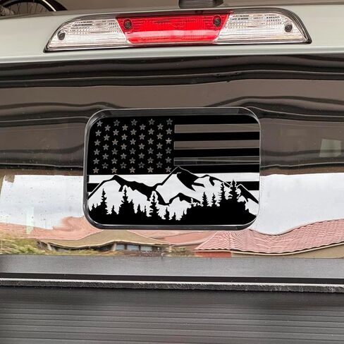 Zhizhong Rear Middle Window Decal Compatible with 2024 Toyota Tacoma, American Flag Back Center Sliding Window Glass Vinyl Sticker in Saudi Arabia