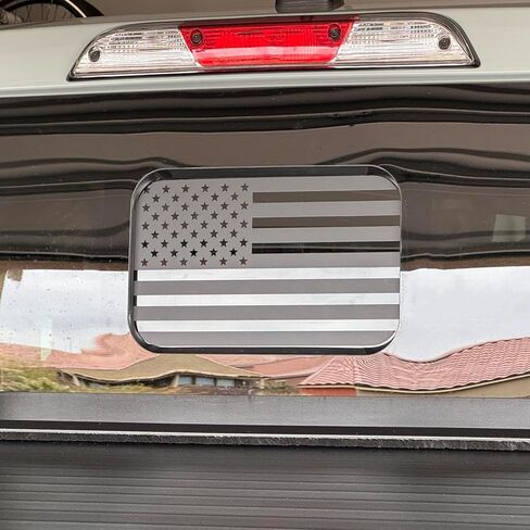 Zhizhong Rear Middle Window Decal Compatible with 2024 Toyota Tacoma, American Flag Back Center Sliding Window Glass Vinyl Sticker in Saudi Arabia