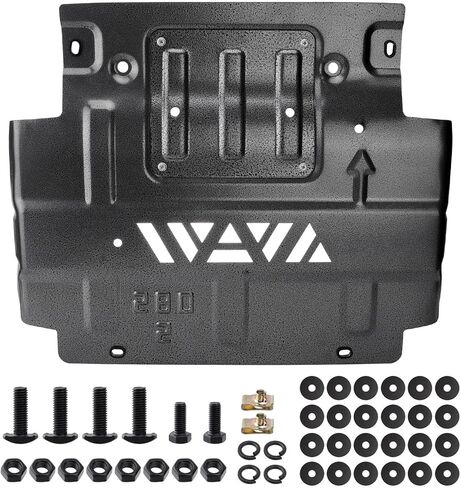 واقي سبلاش أمامي سفلي أسود للمحرك FL3Z-5D032-D متوافق مع 2018-2022 Ford F-150 (بديل للمركبات ذات لوحة انزلاقية مثبتة في المصنع) in Kuwait