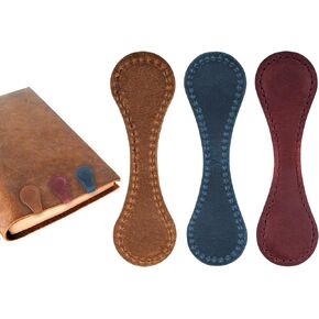 2pcs Leather Magnetic Bookmark, Vintage Magnetic Book Markers Fashion Leather Magnet Bookmark, Magnetic Leather Bookmarks for Men and Women, Magnetic Book Mark Reading Gifts for Book Lovers