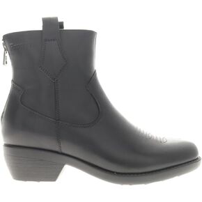 Propet Womens Maisie Zippered Round Toe Casual Boots Ankle Low Heel 1-2" - Black