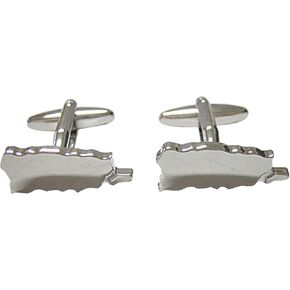 Kiola Designs Puerto Rico Map Shape Cufflinks