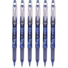 Pilot Precise P-700 Gel Ink Rolling Ball Pens, Fine Point, Blue Ink, 6 Pens
