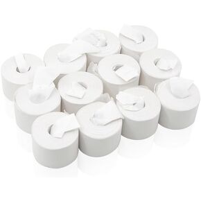 MOMOMAGE Mouth Coil Paper (White,12 Pcs/Pack, 19 Meters) Magic Tricks Funny Stage Street Magic Vomit Paper Gimmick Props Accessories Magic