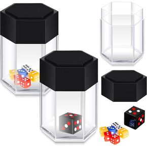 2 Sets Magic Dice Easy Magic Trick Dice Magician Explosion Dice Props for Boys Girls Novelty Toy Close Up Performance Toy