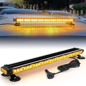30" 60 Emergency LED Strobe Light Bar, Caution Beacon Lights for Trucks Amber Warning Safety Flashing Lights with Magnetic and 16 ft Straight Cord for Vehicle Forklift (Amber)