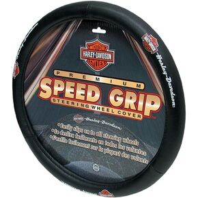 PLASTICOLOR 006393 Black Steering Wheel Cover (Harley Speed Grip)