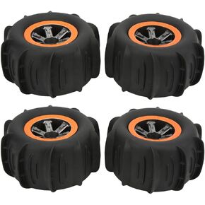 VGEBY 4pcs RC Tires, RC Beach Tires Rubber RC Car Wheel RC Beach Desert Tires for 1/12 1/10 RC Cars 1/12 Rc Tires