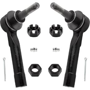 Front Outer Tie Rod Ends ES3493T Driver and Passenger Side 2 pcs For Cadillac Escalade ESV EXT | For Chevroletn Avalanche | Silverado | Suburban 1500 2500 | For GMC Sierra | Yukon XL 150